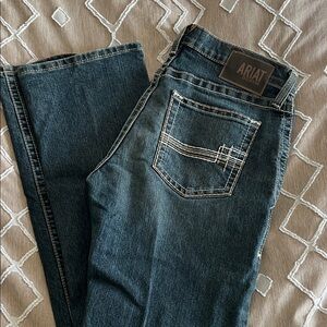 Ariat Men's Dark Blue Straight Fit Jeans